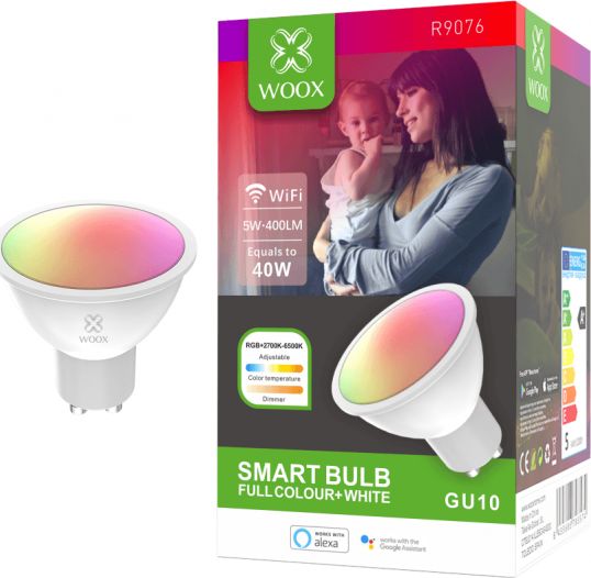 Woox SMART ZAROWKA LED RGBW 5W GU10 400LM