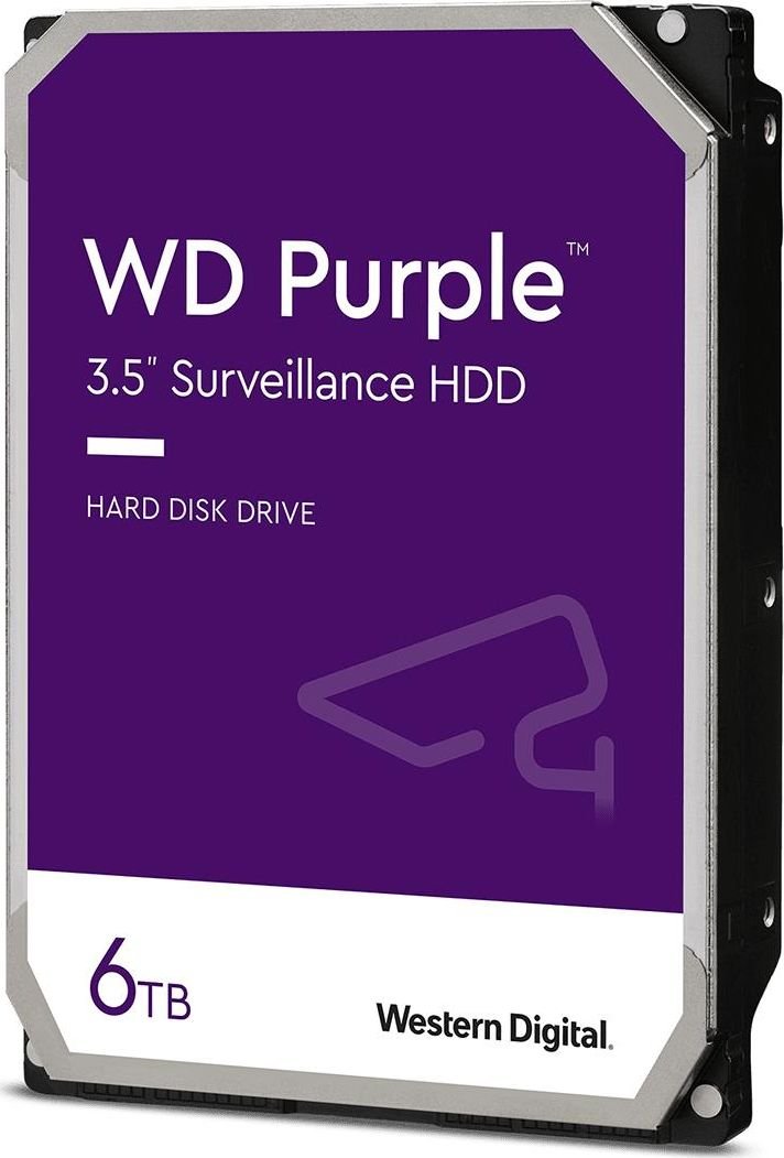 WD Purple 6TB 3,5 128MB SATA 5640RPM WD62PURZ cietais disks