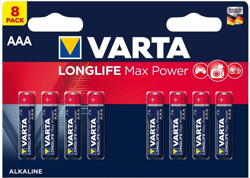 Varta Bateria Longlife Max Power AAA / R03 8 szt. 4703101418 (4008496681563) Baterija