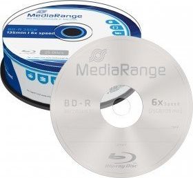 MediaRange BD-R 25 GB Blu-ray 25pcs Roll matricas