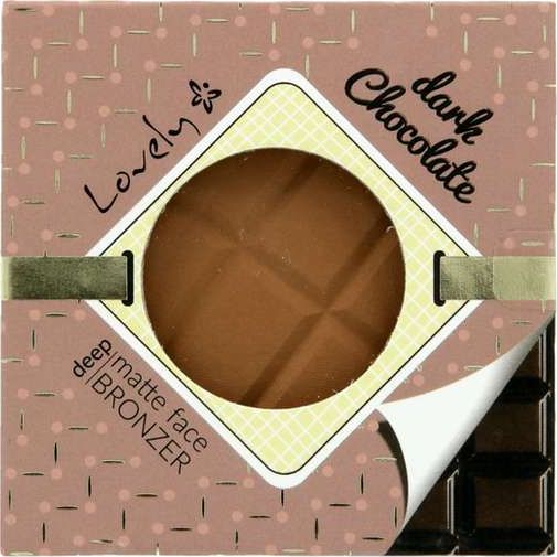 Lovely Dark Chocolate Deep Matte Face Bronzer czekoladowy matowy puder brazujacy do twarzy i ciala 9g 5901801621133 (5901801621133)