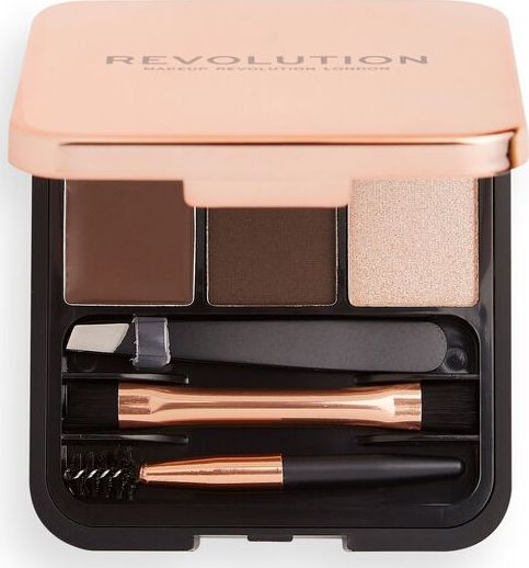 MAKE UP REVOLUTION Zestaw do brwi Brow Sculpt Kit Dark (7376408) 7376408 (5057566176408) ēnas