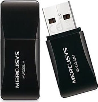 Karta sieciowa TP-LINK  Karta sieciowa USB Mercusys MW300UM bezprzewodowa, jednopasmowa, 300 MB/s, 802.11n/g/b.