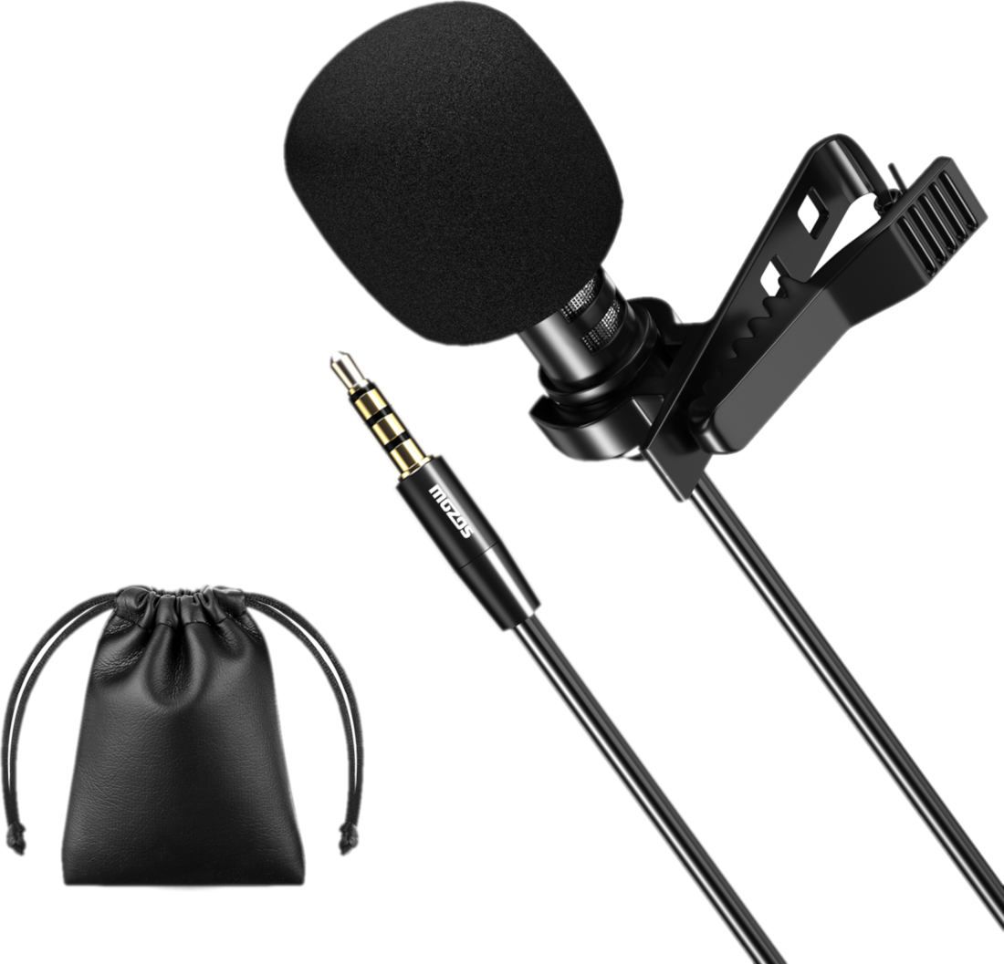 Mikrofon Mozos krawatowy z klipsem do rozmow, jack 3.5 mm (LAVMIC1) LAVMIC1 (5903738180356) Mikrofons