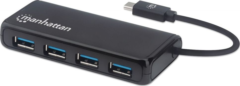 Manhattan 4-Port USB 3.2 Gen 1 Hub C-Stecker auf 4x A-Buchse USB centrmezgli