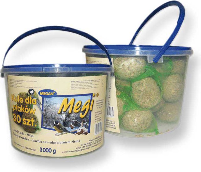 Megan Megi Kula mala 100g w wiaderku 30szt. 2550g ME152 (5908241610635)