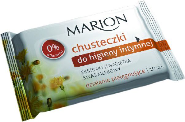 Marion Chusteczki do higieny intymnej z Nagietkiem 1op-10szt - 781071 781071 (5902853010715) kosmētika ķermenim