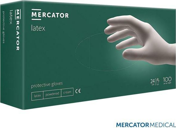Mercator Medical Rekawice gospodarcze lateksowe rozmiar 8