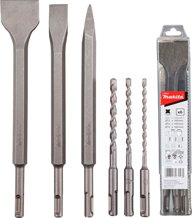 Makita SDS + drill / chisel set 6pcs - D-58920