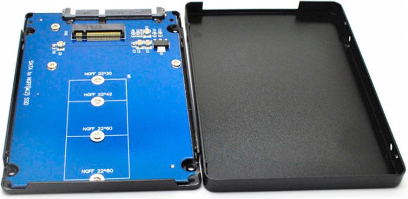 MicroStorage M.2 to 2.5 SATA Enclosure  NGFF piederumi cietajiem diskiem HDD