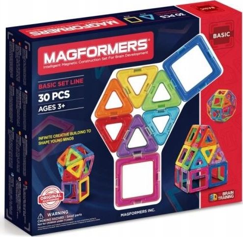 Magformers Magnetic blocks Basic 30 el. konstruktors