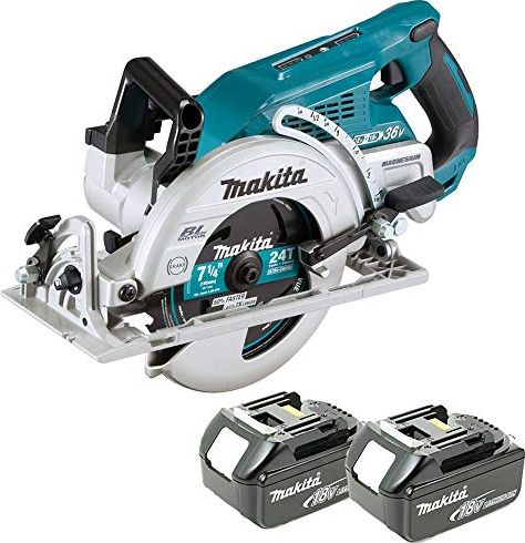 Makita cordless circular saw DRS780Z 2x18V (bez akumulatora un lādētāja) Elektriskais zāģis