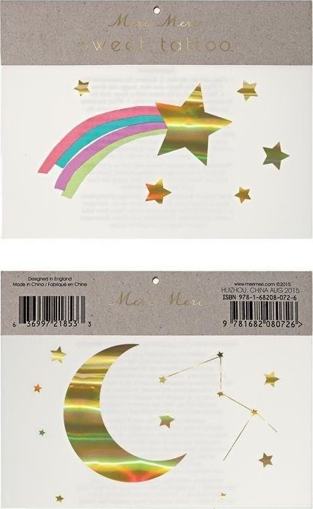 Meri Meri Rainbow Shooting Star Tattoos 636997220437 (636997220437)