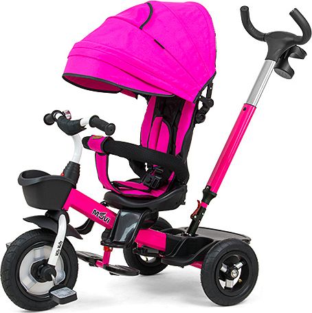 Milly Mally Rowerek Trojkolowy Movi Pink MoviMM (5901761124569) bērnu ratiņi