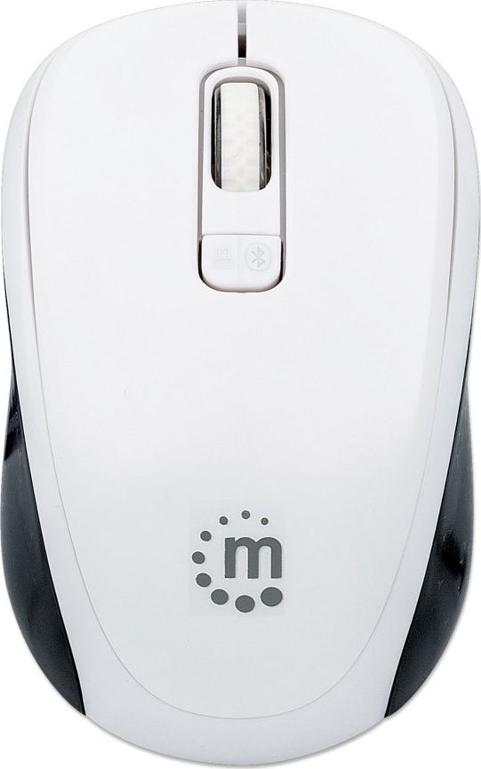 MANHATTAN Dual-Mode Maus Bluetooth und 2,4GHz USB weis Datora pele