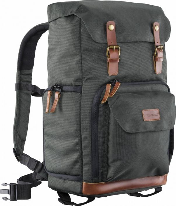 Mantona Luis Retro Backpack (21343) soma foto, video aksesuāriem