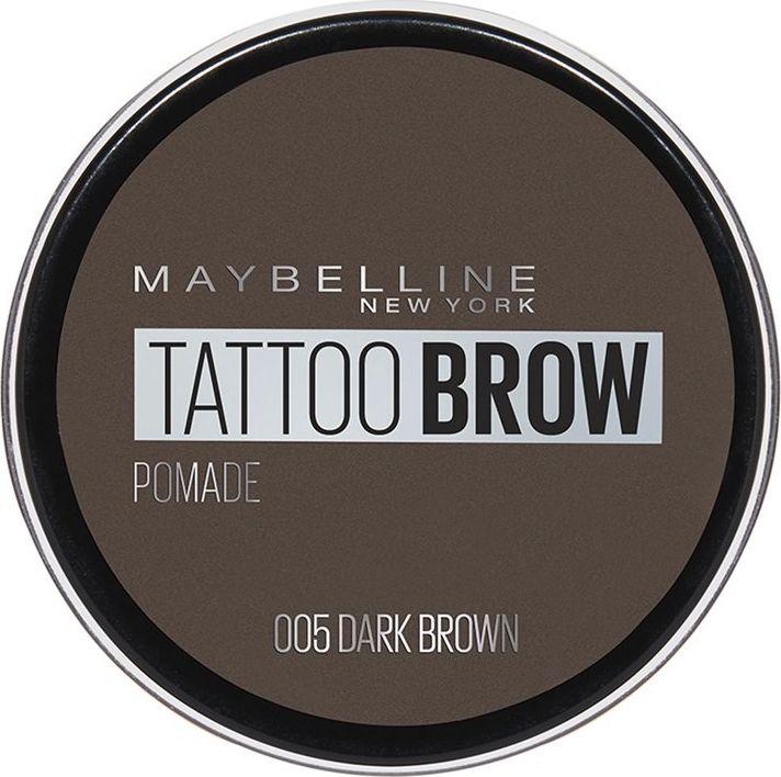 Maybelline  MAYBELLINE_New York Tattoo Brow Pomade pomada do brwi 005 Dark Brown 3,5ml 3600531516758 (3600531516758) ēnas