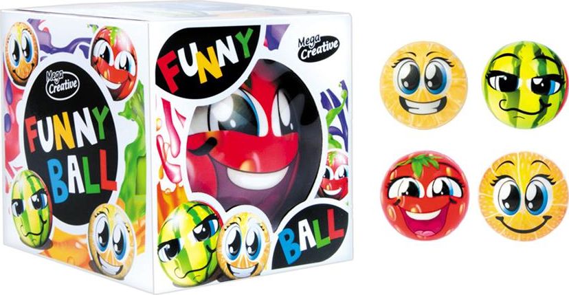 Mega Creative -MC PILKA MAGIC FUNNY BALL 10CM OWOCE WB 48 YY-80 OWOC (5903246487381) bumba