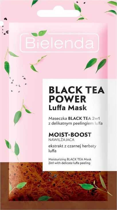 Bielenda Maseczka Black Tea Power 2w1 z peelingiem Luffa 139356 (5902169039356)