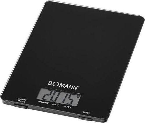 Bomann kitchen scale KW 1515 CB black up to 5kg virtuves svari