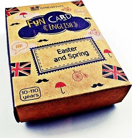 Creativo Fun Card English Easter and Spring CREATIVO 381044 (9788366122574) galda spēle