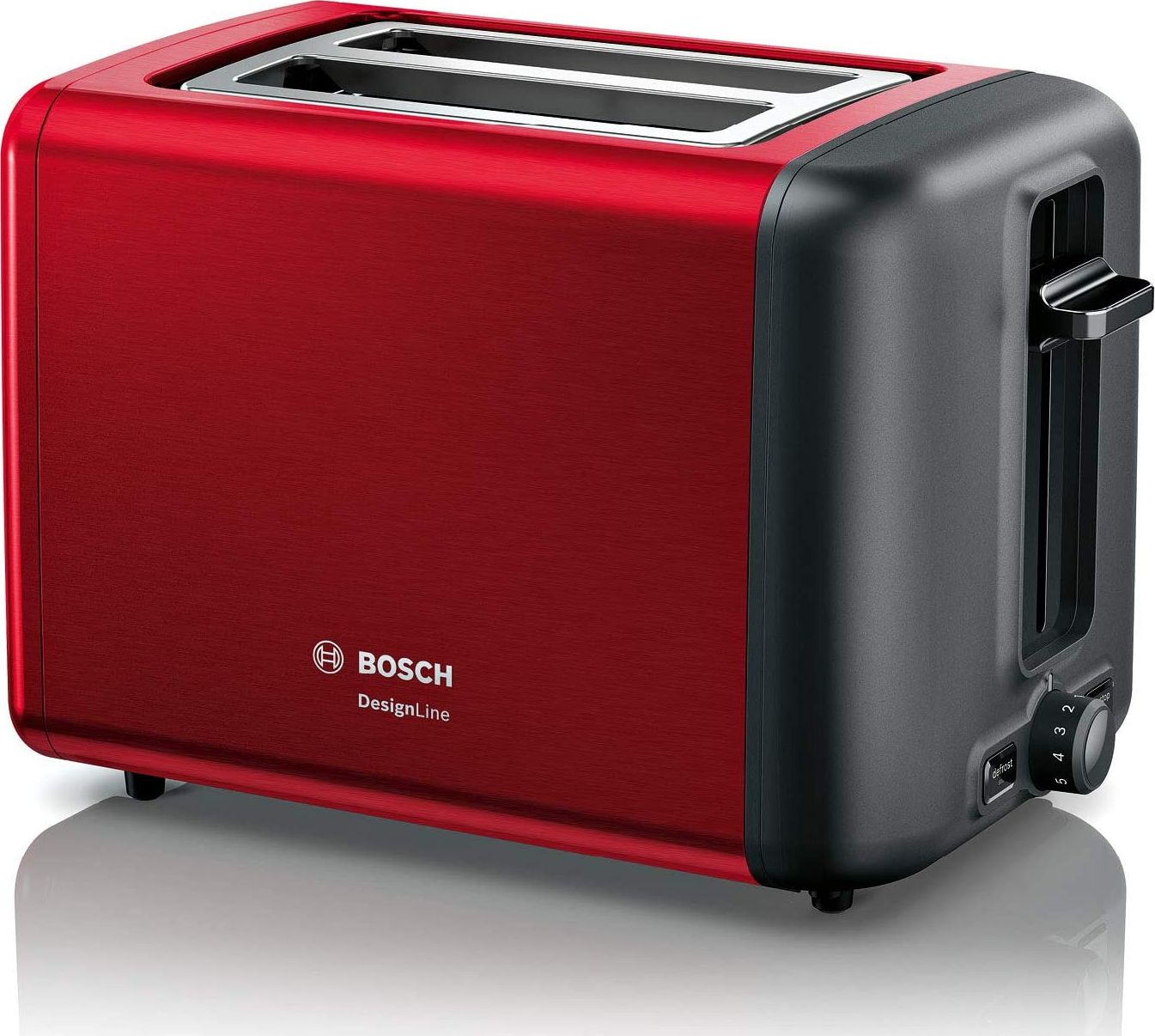Bosch Compact Toaster Design Line TAT3P424DE (red / black) Tosteris