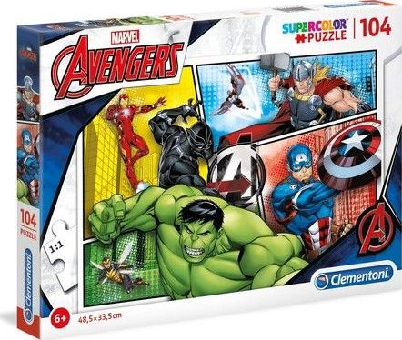 Clementoni Puzzle 104 elementy The Avengers GXP-683652 (8005125272846) puzle, puzzle