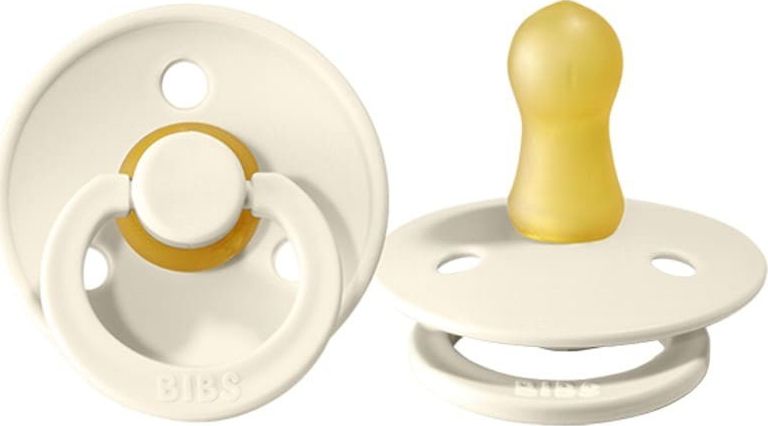 Bibs soothing pacifier ivory rubber 18+ (L) māneklītis, knupis