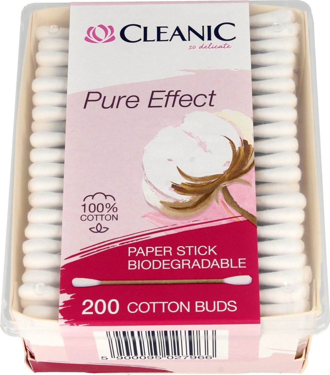 Cleanic Cleanic Patyczki higieniczne Pure Effect 1op.-200szt 7007966 (5900095027966) kosmētika ķermenim