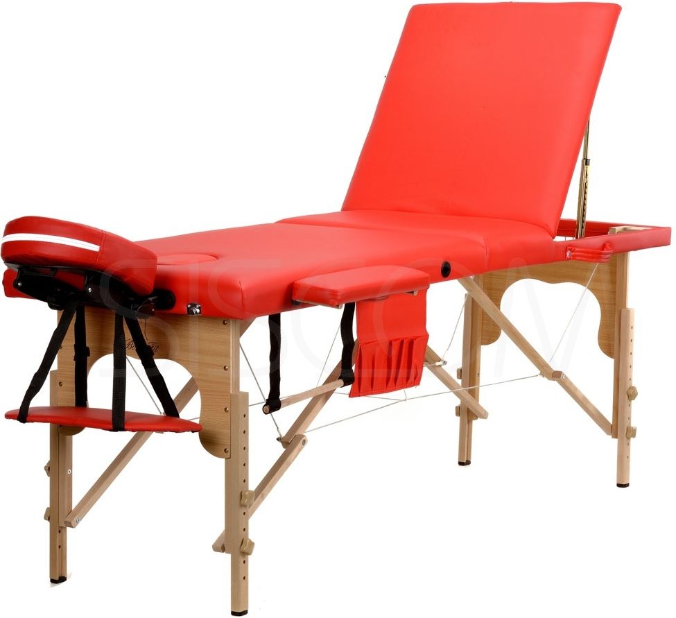 Bodyfit Lozko do masazu czerwone 3 segmentowe + dodatki + torba gratis (458) 458-uniw (5902759970977) masāžas ierīce