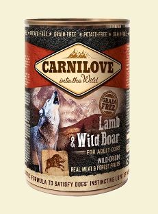 CARNILOVE Lamb & Wild Boar for Adult Dogs - 400g barība suņiem
