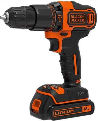 Black&Decker BDCHD18K - black / orange - case, Li-ion battery 1.5Ah