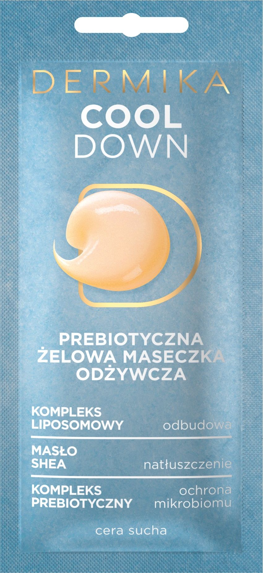 Dermika Dermika Maseczki Pieknosci Prebiotyczna Zelowa Maseczka odzywcza Cool Down 10ml 6351091286 (5902046765606)