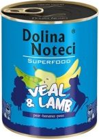 Dolina Noteci Dolina Noteci Premium Superfood Pies Cielecina i jagniecina puszka 800g VAT014011 (5902921303657) barība suņiem