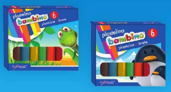 Bambino Plastelina 6kol Bambino 5903235001727 (5903235001727) materiāli konstruktoriem