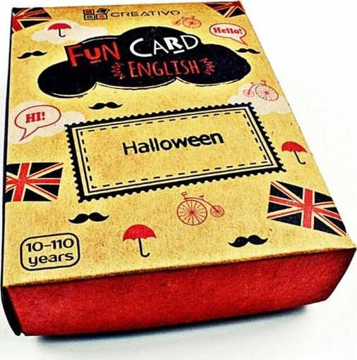 Creativo Fun Card English Halloween CREATIVO 381046 (9788366122611) galda spēle