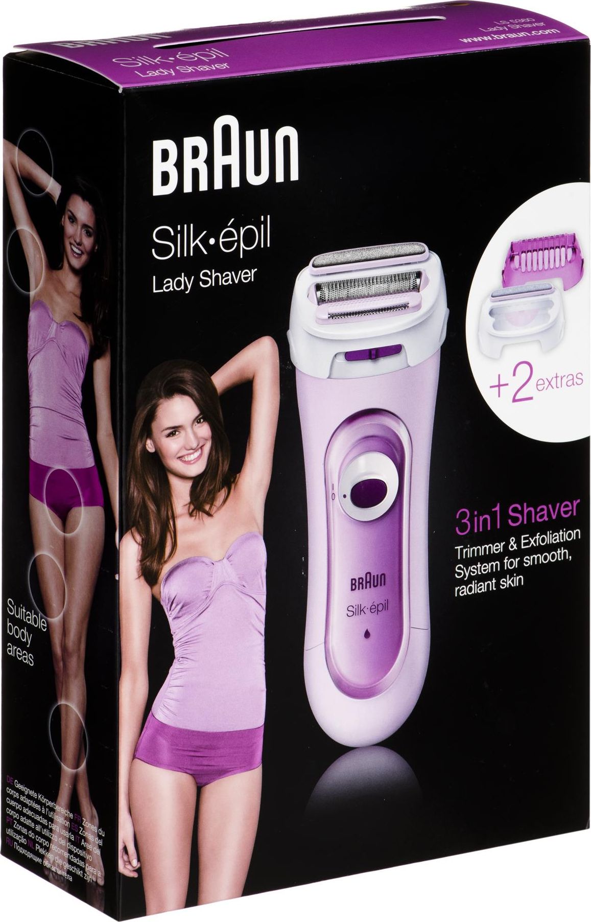Braun LS 5360 women's shaver Pink Trimmer Epilators