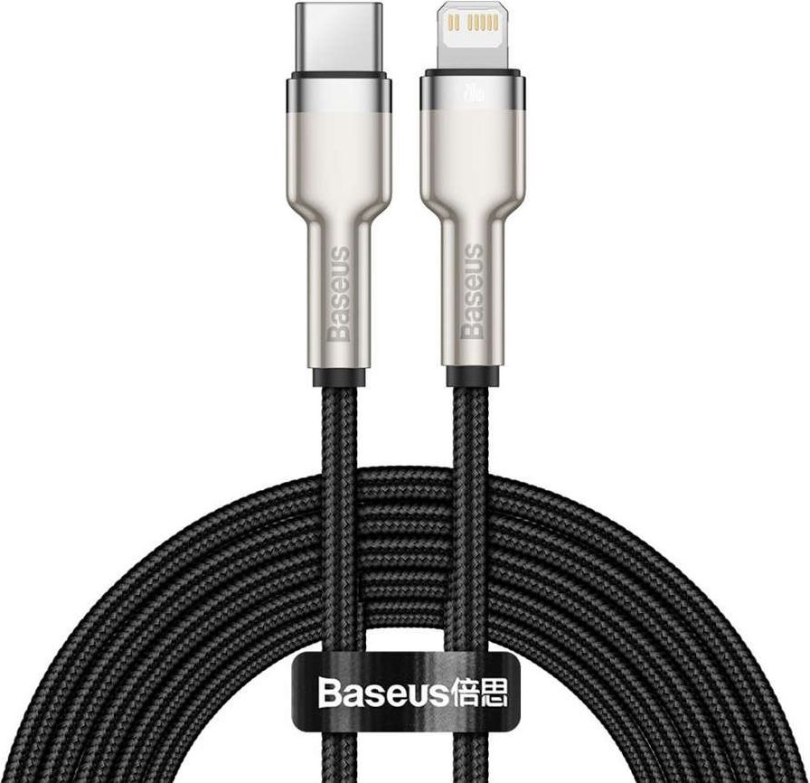 Baseus Cafule, PD, 20W, 2m black USB-C to Lightning cable USB kabelis