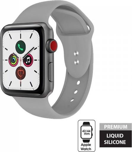 Crong Crong Liquid Band - Pasek Apple Watch 42/44 mm (szary) CRG-44LQB-CGR (5907731983662)