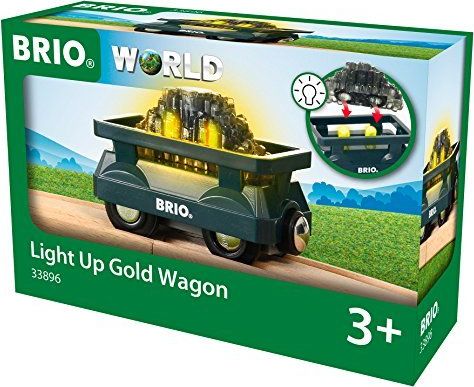 BRIO gold wagon with light - 33896