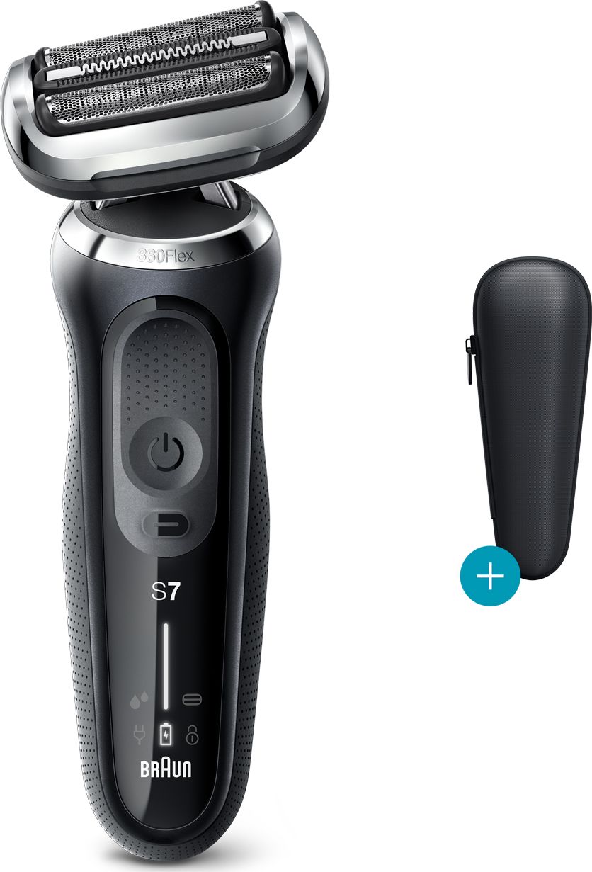 Braun 70-N1000s Shaver, Cordless, Operating time 50 min, Li Lion, Travel case, Black 4210201242499 Vīriešu skuveklis