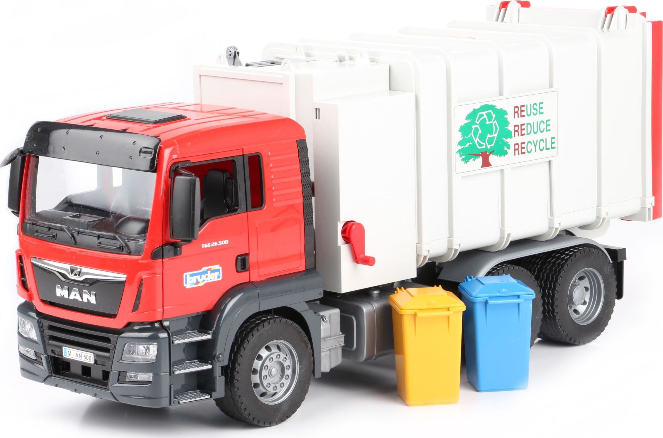 BRUDER MAN TGS side loader garbage truck - 03761 Rotaļu auto un modeļi