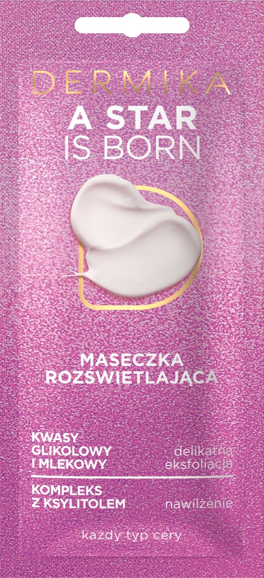 Dermika Dermika Maseczki Pieknosci Maseczka rozswietlajaca A Star Is Born 10ml 6351091290 (5902046765644)