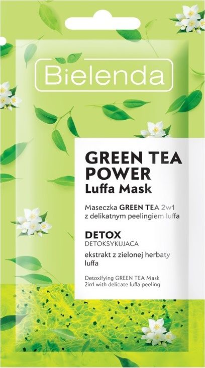 Bielenda Maseczka Green Tea Power 2w1 z peelingiem Luffa 139349 (5902169039349)