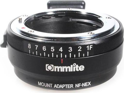 Commlite CoMix Bayonet Adapter CM-NF-NEX - Nikon F / Sony E foto, video aksesuāri