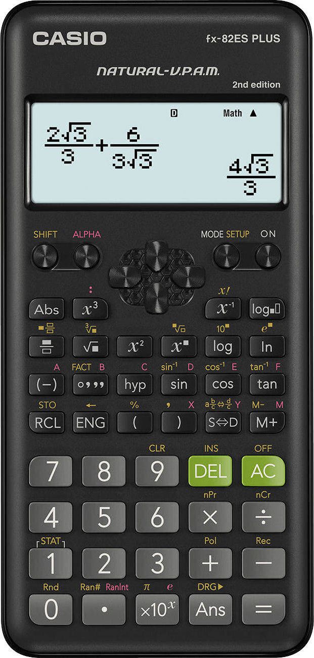 Casio calculator black (FX-82ESPLUS-2-SETD) kalkulators