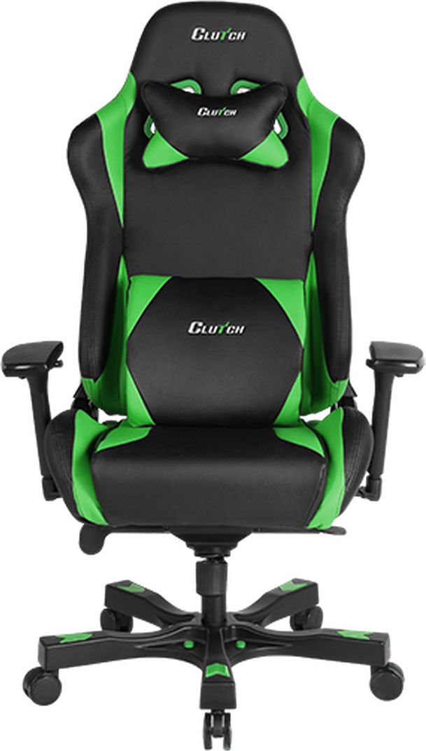 Fotel Clutch Chairz Throttle Series Alpha zielony (THA99BG) THA99BG (0629050000411) datorkrēsls, spēļukrēsls