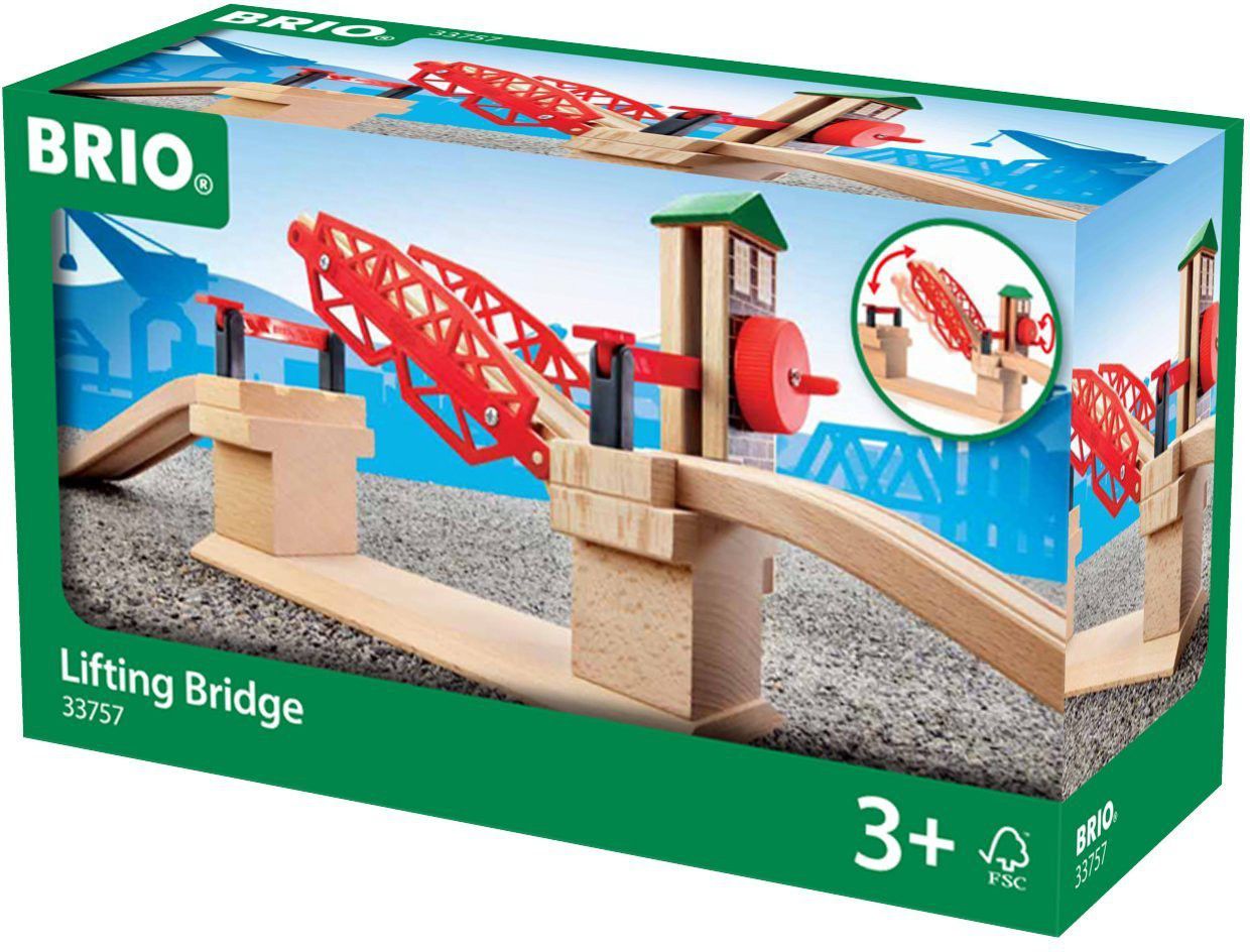 BRIO Lifting Bridge, red (33757) konstruktors