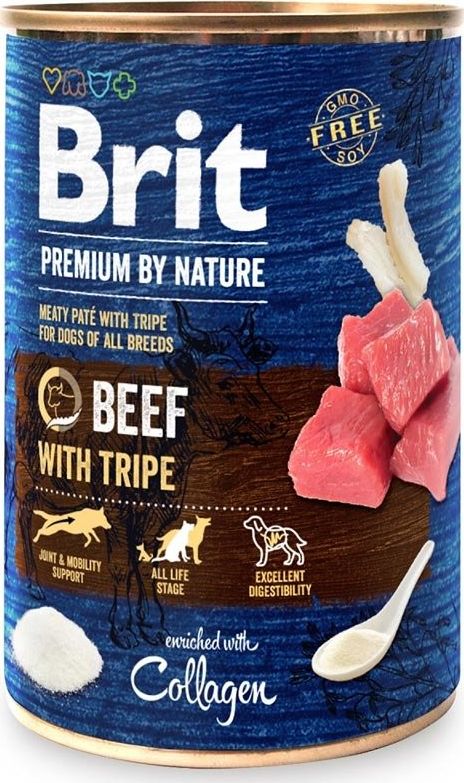 Brit Premium By Nature Beef & Tripe puszka 400g 104-100412 (8595602538591) barība suņiem