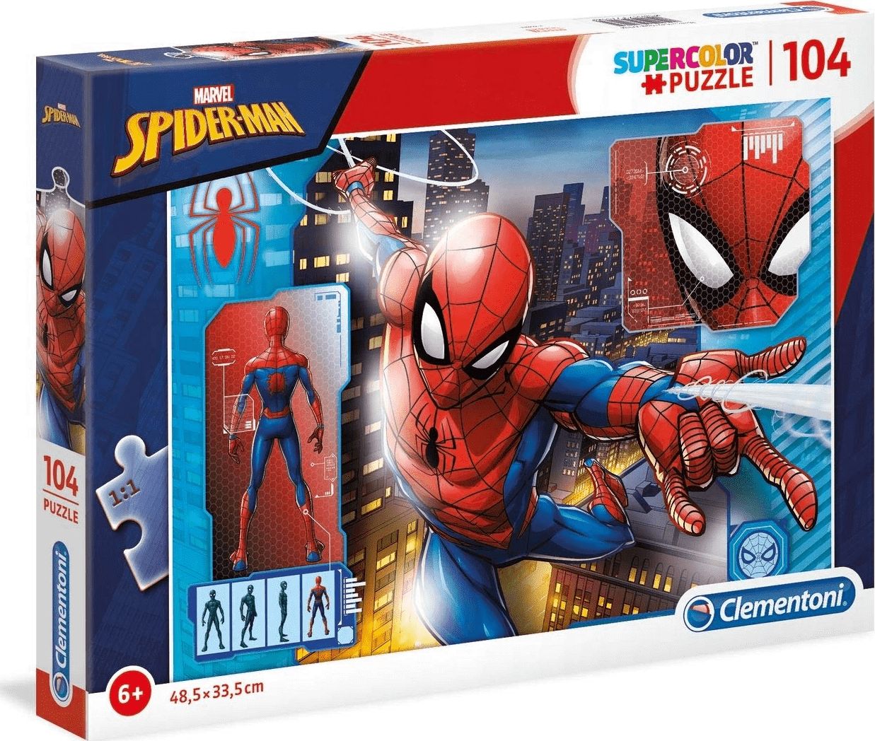 Clementoni Puzzle 104 Super kolor Spiderman 325559 (8005125271184) puzle, puzzle